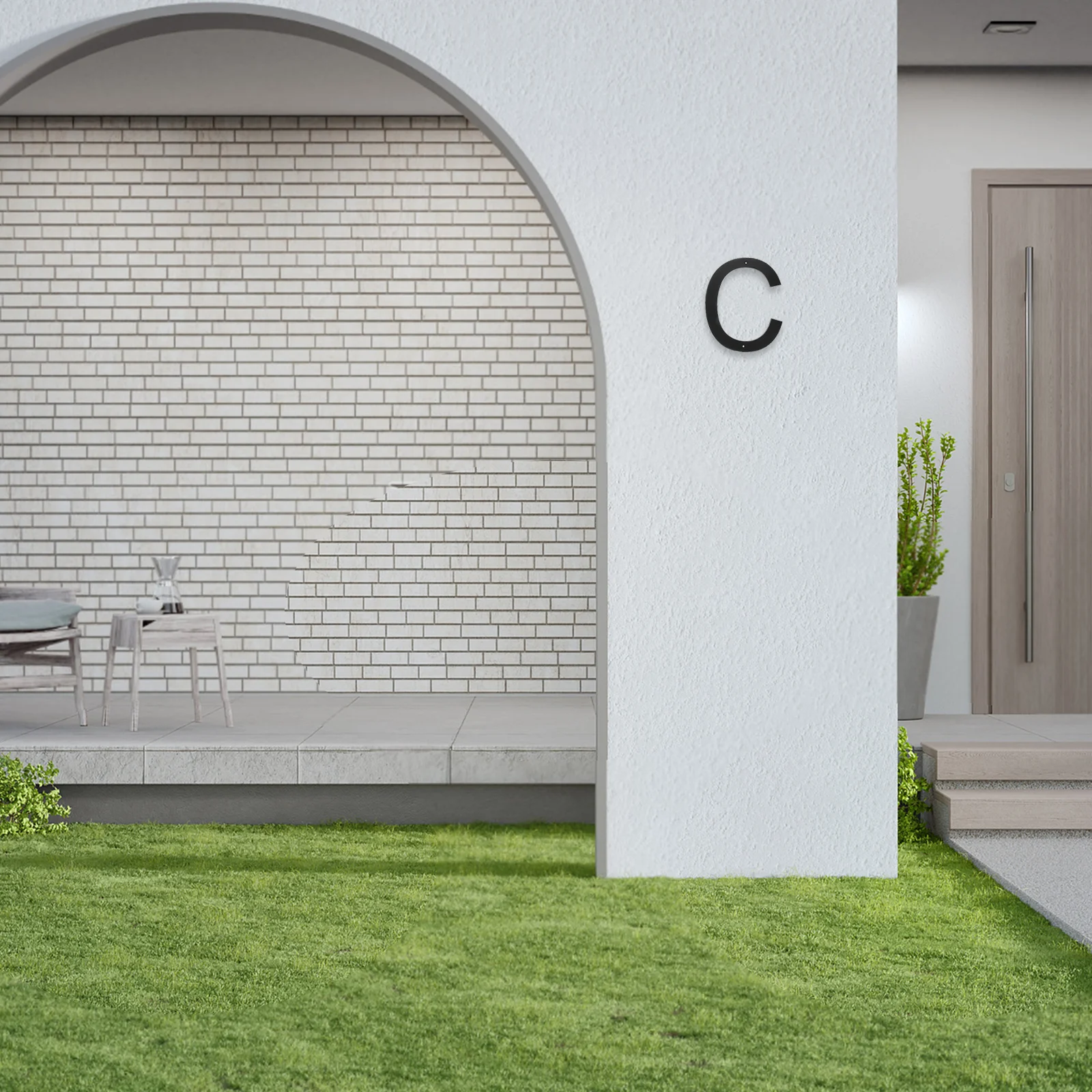 

Sleek Black 3D Door Number Sign Easy to Install Durable Weatherproof Modern Design for Home Hotel Business Enhanced Visibility