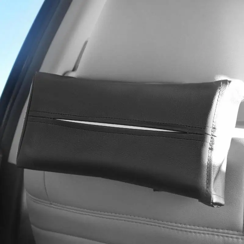 Car Tissue Box Napkin Holder Tissue Dispenser Backseat Tissue Case Extra Large Decorative Container For Tissues Car Accessories