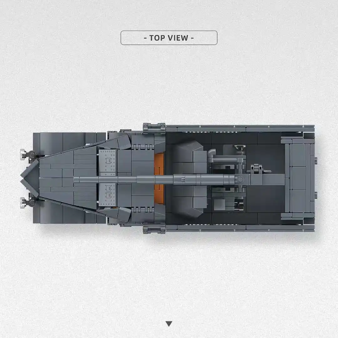 88mm Anti-Tank Gun & Truck 3D Puzzle Building Kit, Military Model Kits for Adults Collectors 726pcs