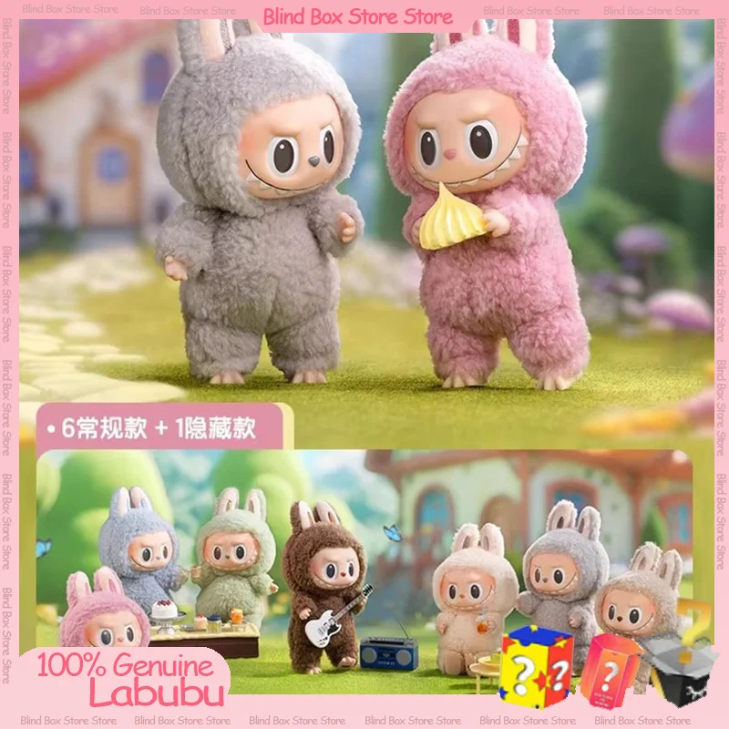 Genuine Labubu The Monsters Vinyl Face Doll Heart-Moving Macaron Doll Blind Box Blind Bag Figure Xmas Birthday Gift Authentic