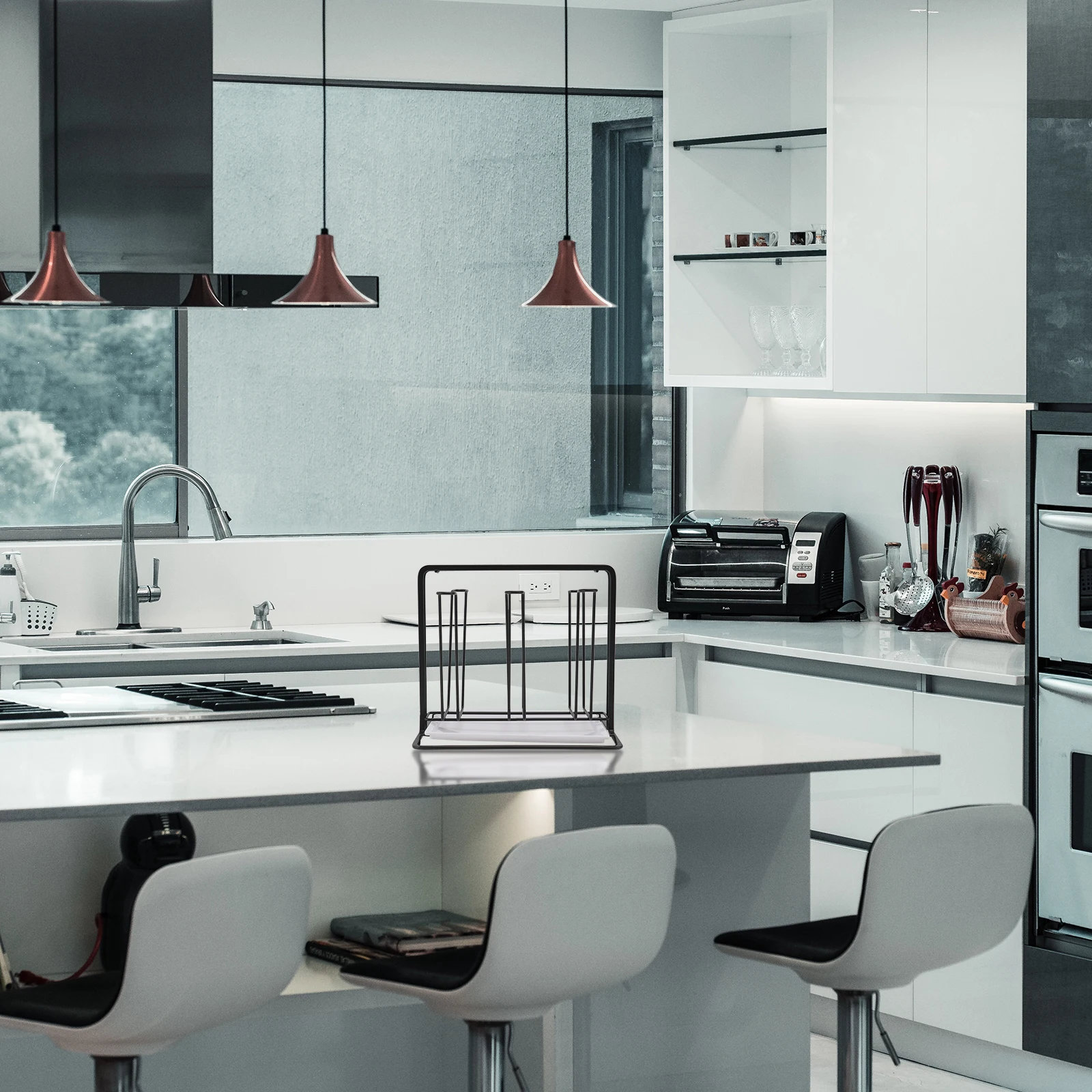 

Mug Rack with Drainage Design Heavy Duty Iron Cup Organizer Stand for Kitchen Coffee Mugs Holder Neat Drying Display Storage