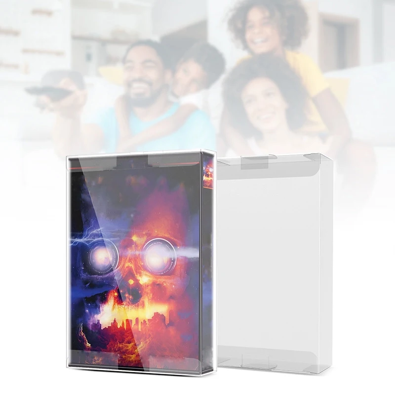 Transparent box for vintage video tape VHS transparent protective box PET display box