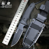 Hx Outdoors Straight Hunting Knife ,Camping Survival Rescue Knives ,D2 Tactical Knife,Rubber Handle With Sheath Dropshipping