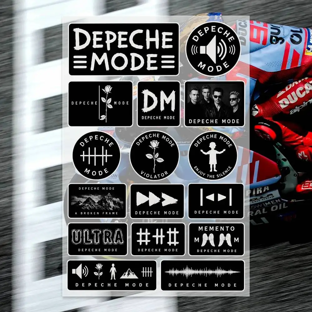 D-Depeche Mode Japanese Motorcycle Sticker Suitable for Motorcycle Body Reflective Car Sticker Helmet Decal