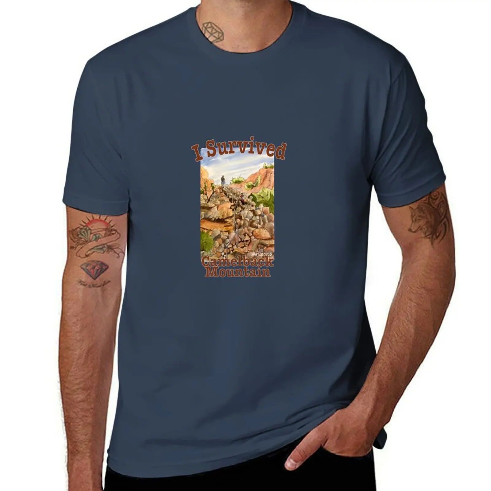 I Survived Camelback Mountain, Arizona T-Shirt Sun Block Outdoor T-Shirt