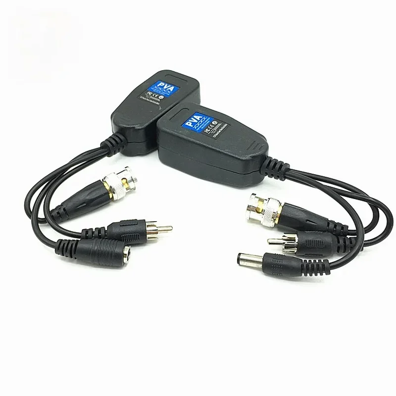 3 and 1 Transmitter, Double Twisted Pair Power Supply /video/ and Audio, HD, TVI / CVI /AHD, Coaxial, RJ45 CCTV Balun, 1 Pair