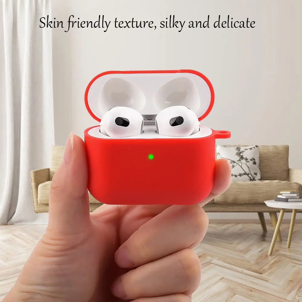 Silicone Capa Protetora para Apple AirPods 3, Shockproof Case, Multicolor Bluetooth Fone de Ouvido Acessórios, 3rd Generation