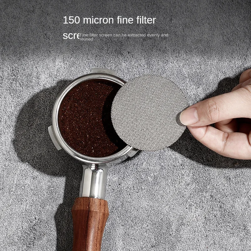 Stainless Steel 51/53.3/58mm Screen Metal Coffee Espresso Reusable Filter for 51/54/58mm Portafilter