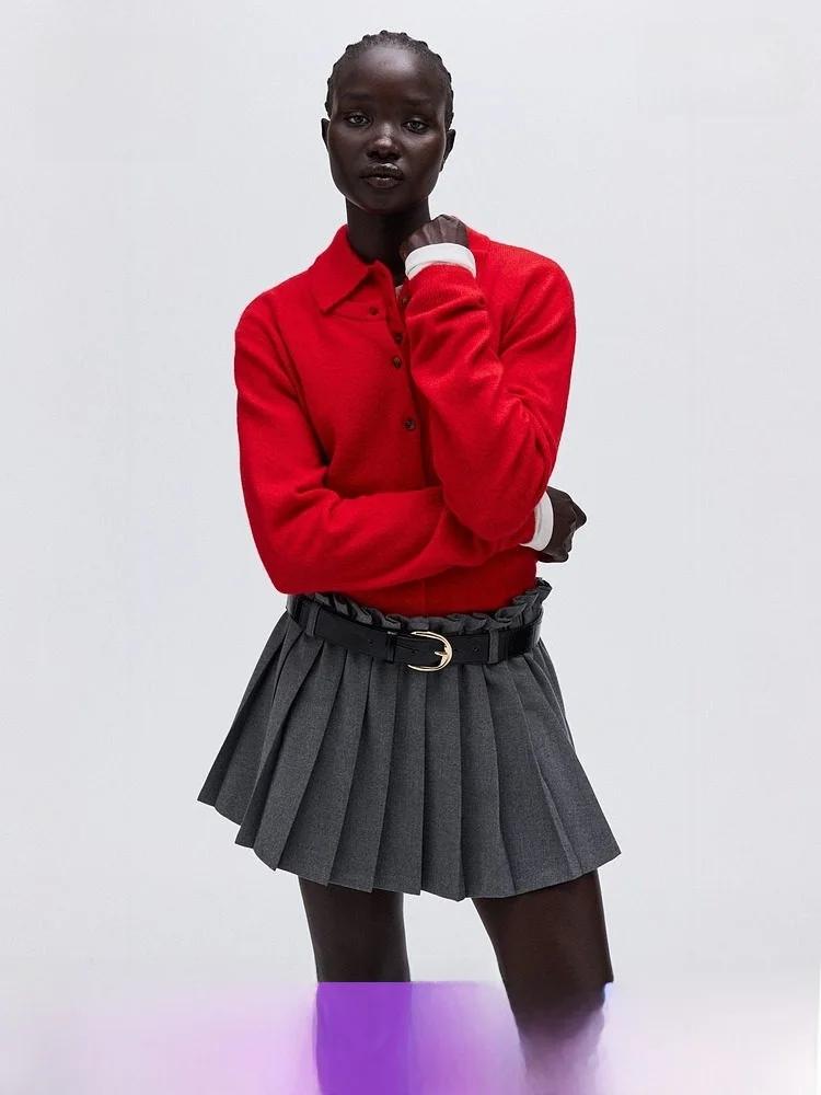 Hm Women's Red Knit…