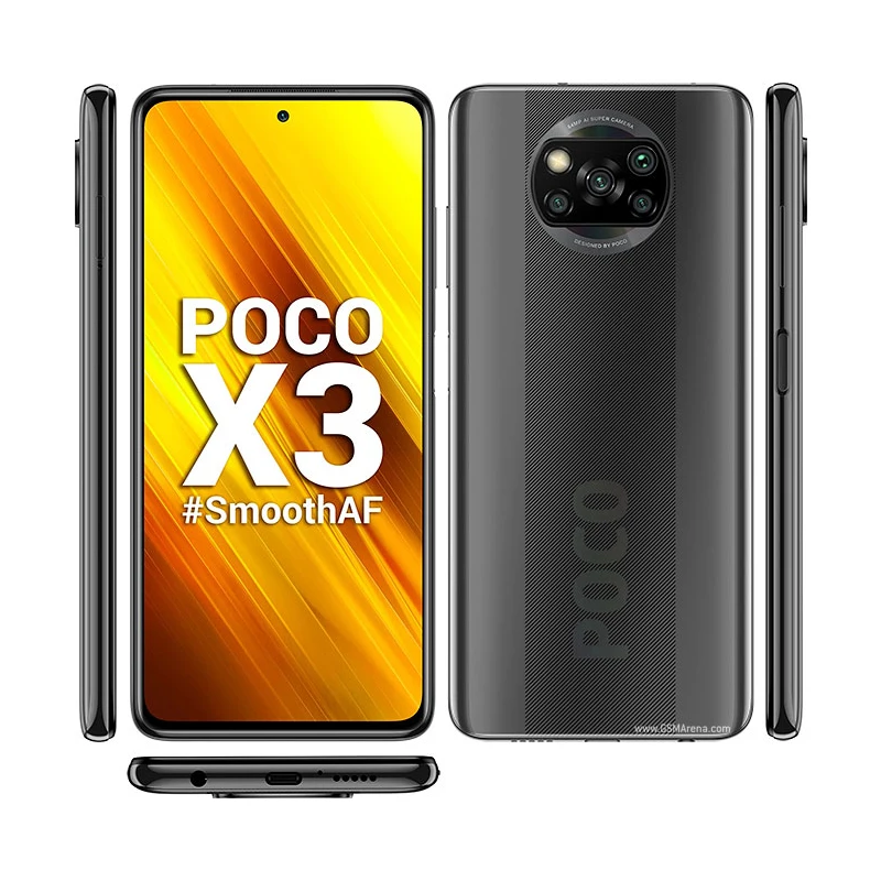 Teléfono inteligente Xiaomi POCO X3 4G, RAM 6GB, ROM 64GB, 2400x1080px, cámara de 64MP, 5160mAh, 33W, 6.67 pulgadas, teléfono usado.