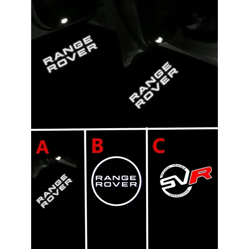 

LED Car Door Welcome Light Logo Ghost Shadow Courtesy Projector Lamps for Land Rover SVR 2003-2023 Range Rover Sport Evoque