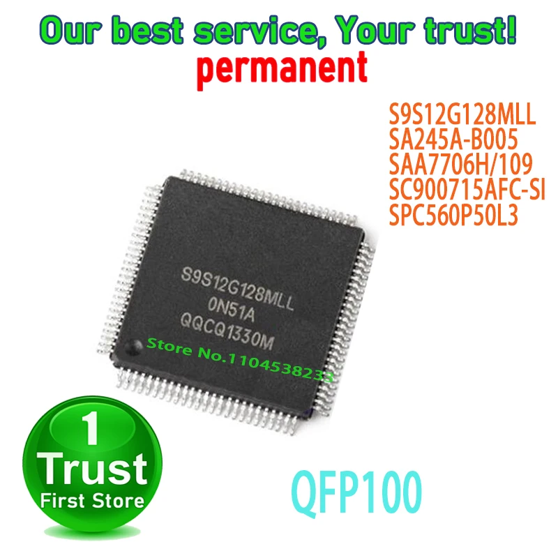 2PCS/LOT S9S12G128MLL SAA7706H/109 SC900715AFC-SI SPC560P50L3 QFP100 NEW and Original in Stock
