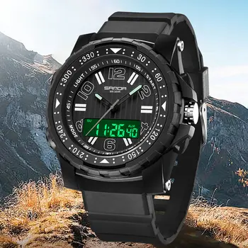 超人聯名款男士石英錶 學生運動LED電子錶 男士防水華納腕錶 Reloj Hombre Clock 10 最佳銷售 超人手錶 - №2