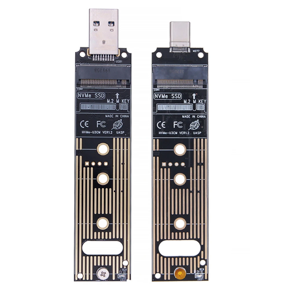 M.2 NVME SSD إلى USB 3.1 محول 16 تيرا بايت M.2 NVMe إلى قارئ بطاقات USB يدعم UASP TRIM لـ 2280 2260 2242 2230 SSD فقط لـ M.2 NVME