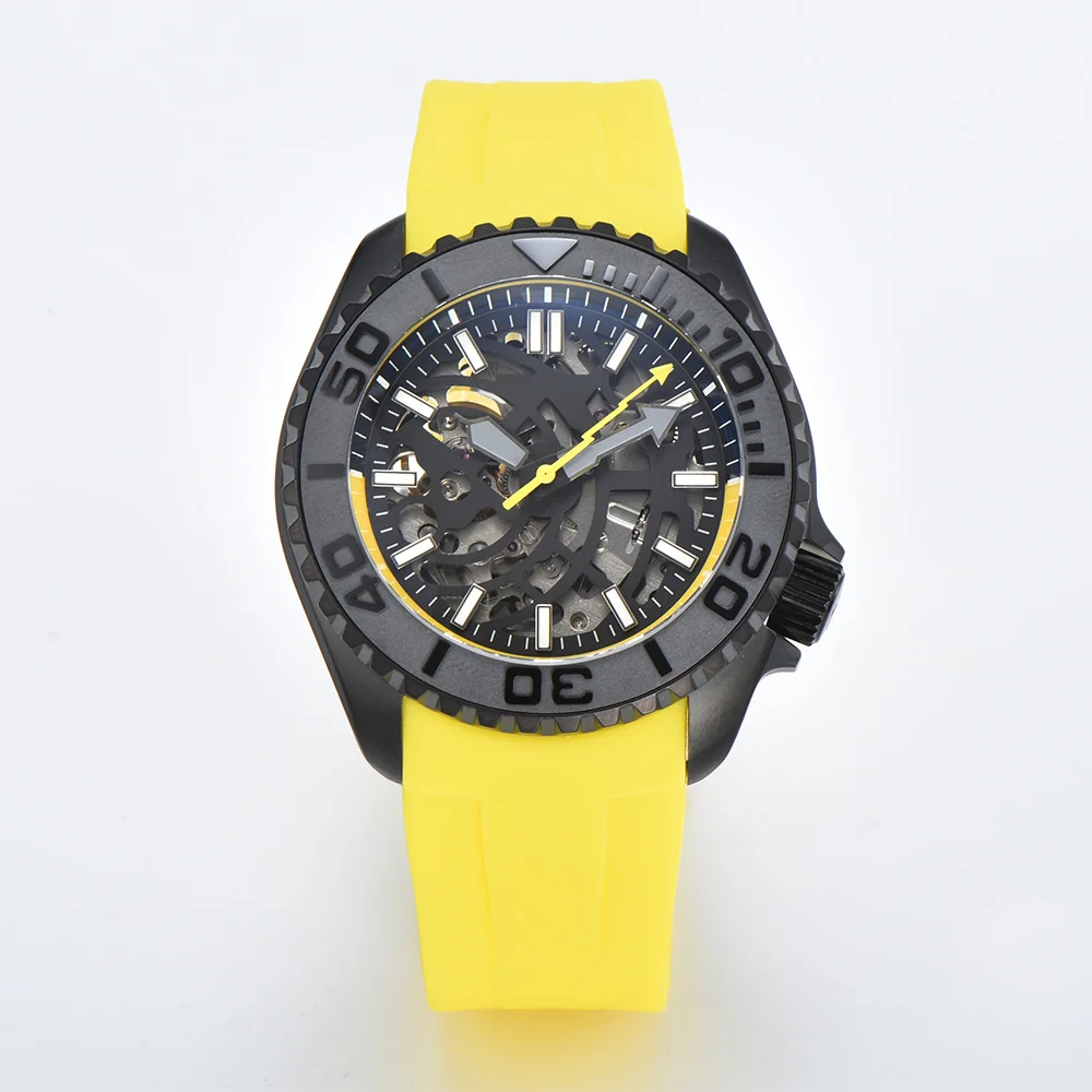 

PARNSRPE 41 мм мужские новые модные 41 мм NH70 мужские автоматические часы для дайвинга с сапфировым стеклом светящаяся указка 5 бар водонепроницаемые