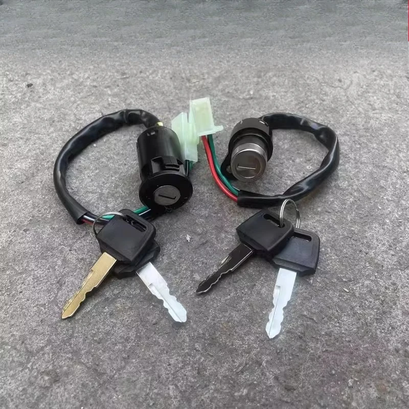 Applicable To CG125 Motorcycle Lock ZJ The Pearl River/Happiness Key Switch Lock 90/110 Zongshen Power 4-wire Switch
