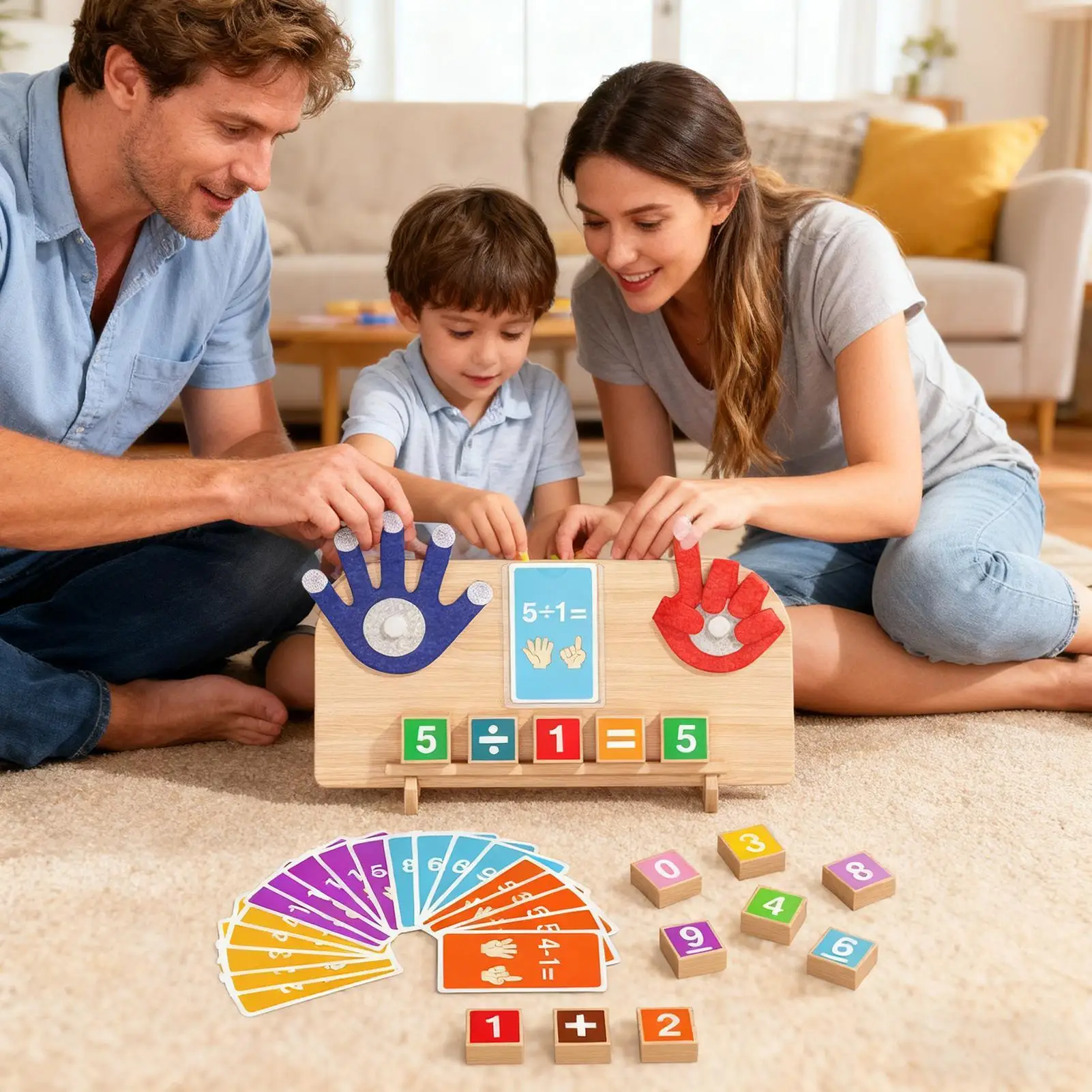 Math Learning Toys 3-6 Years Old Educational Arithmetic Preschool Math Manipulatives Counting Blocks For Preschoolers Students