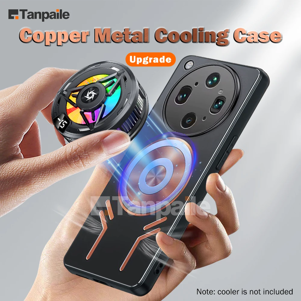 Metal Case For OPPO Find X9 Ultra X9S Pro Copper Metal Cooling Case Shockproof Phone Cover shelll