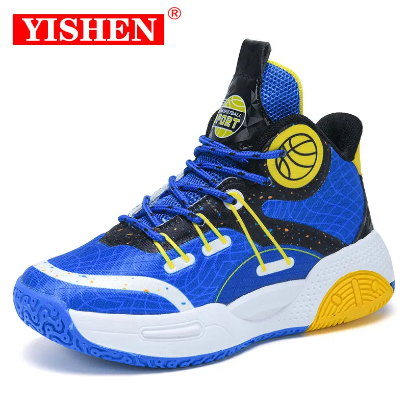 

Баскетбольная обувь YISHEN, детская обувь, модные кроссовки, спортивная обувь для подростков, Высококачественная обувь