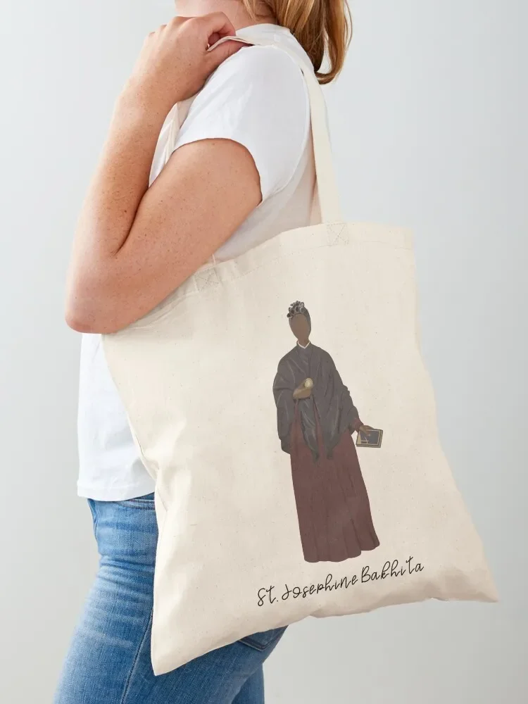 

Сумка-тоут Saint Josephine Bakhita, милая сумка-кошелек, сумка-шоппер, женские сумки, роскошные женские сумки, складная сумка для супермаркета