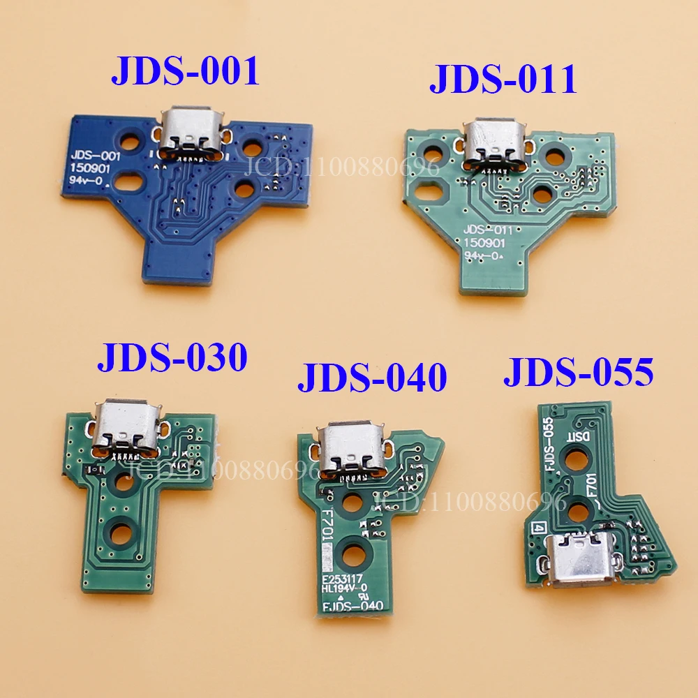 For PS4 Controller Micro USB Charging Board Port Socket jack Dock 12Pin 14Pin JDS 001 011 030 040 055 Connector Cable