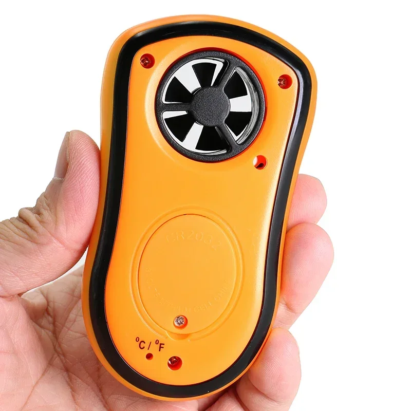 SHAHE Portable Digital Anemometer 0-30m/s Wind Speed Gauge Meter -10- 45C Temperature Tester Thermometer Wind Speed Measurement