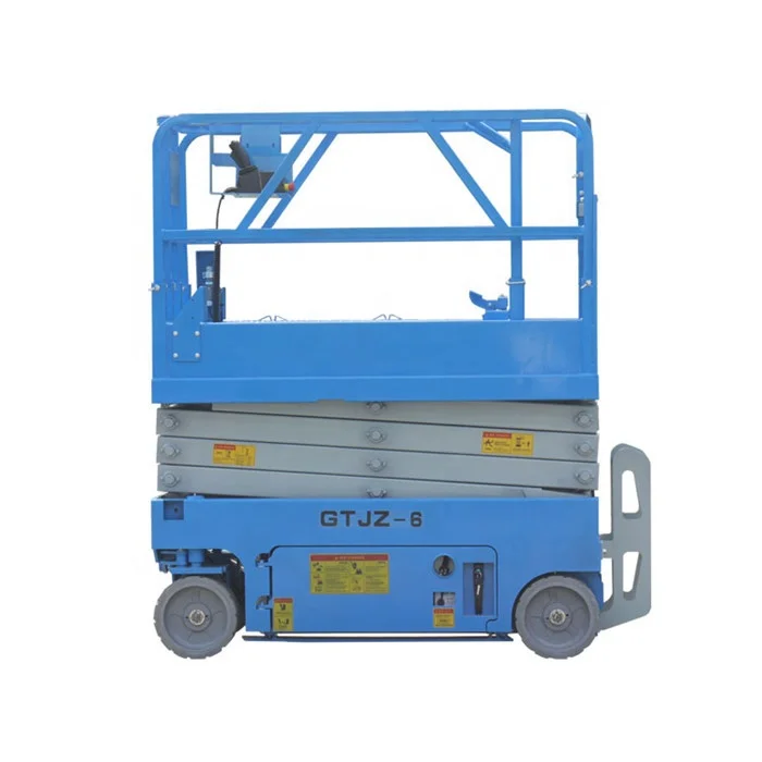 Pull traction Aerial Work Platform Self Propelled Scissor Lift table car made in China