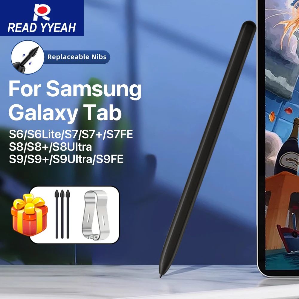 

2025 Tablet Stylus S Pen for Samsung Galaxy Tab S6 Lite Tab S8 S7 S9 S9FE S7 FE Pencil Pressure Sensing Eraser Without Bluetooth