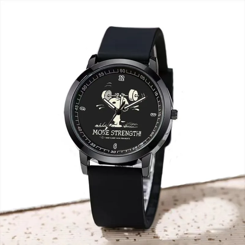 New Snoopy Cartoon Kawaii Watch Men and Women Students Fashion Cartoon Cute Trendy Fun Pointer Quartz Watch Gift view 6