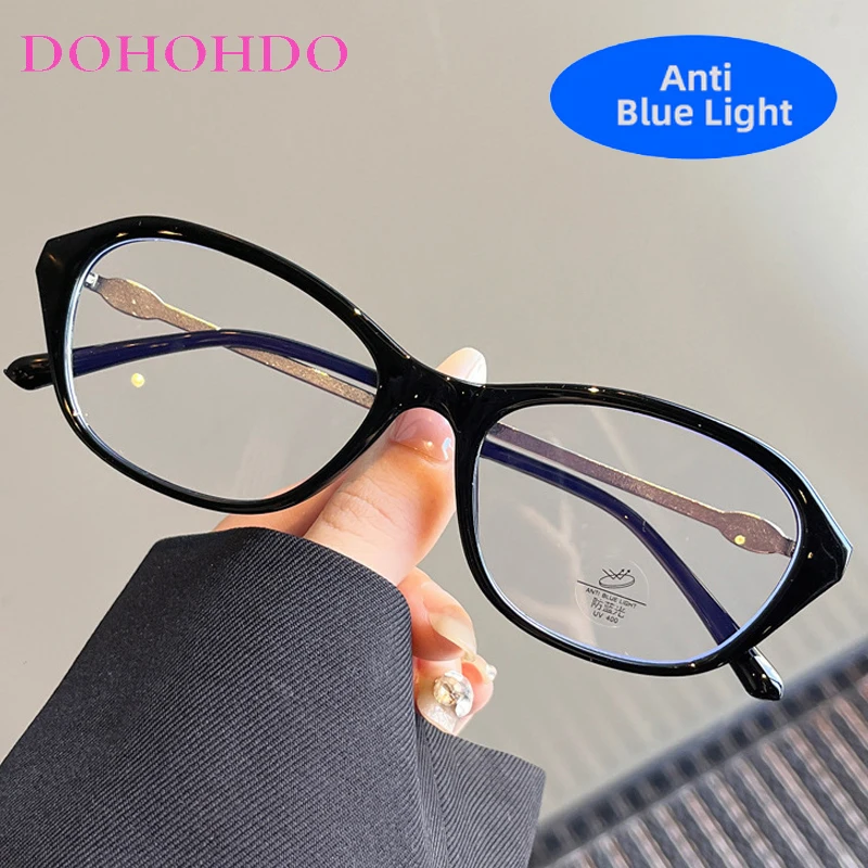 

DOHOHDO 2024 New Fashion Glasses Blue Light Blocking Women Designers Eyeglasses Spectacle Computer Eye Protection Glass Eyewear