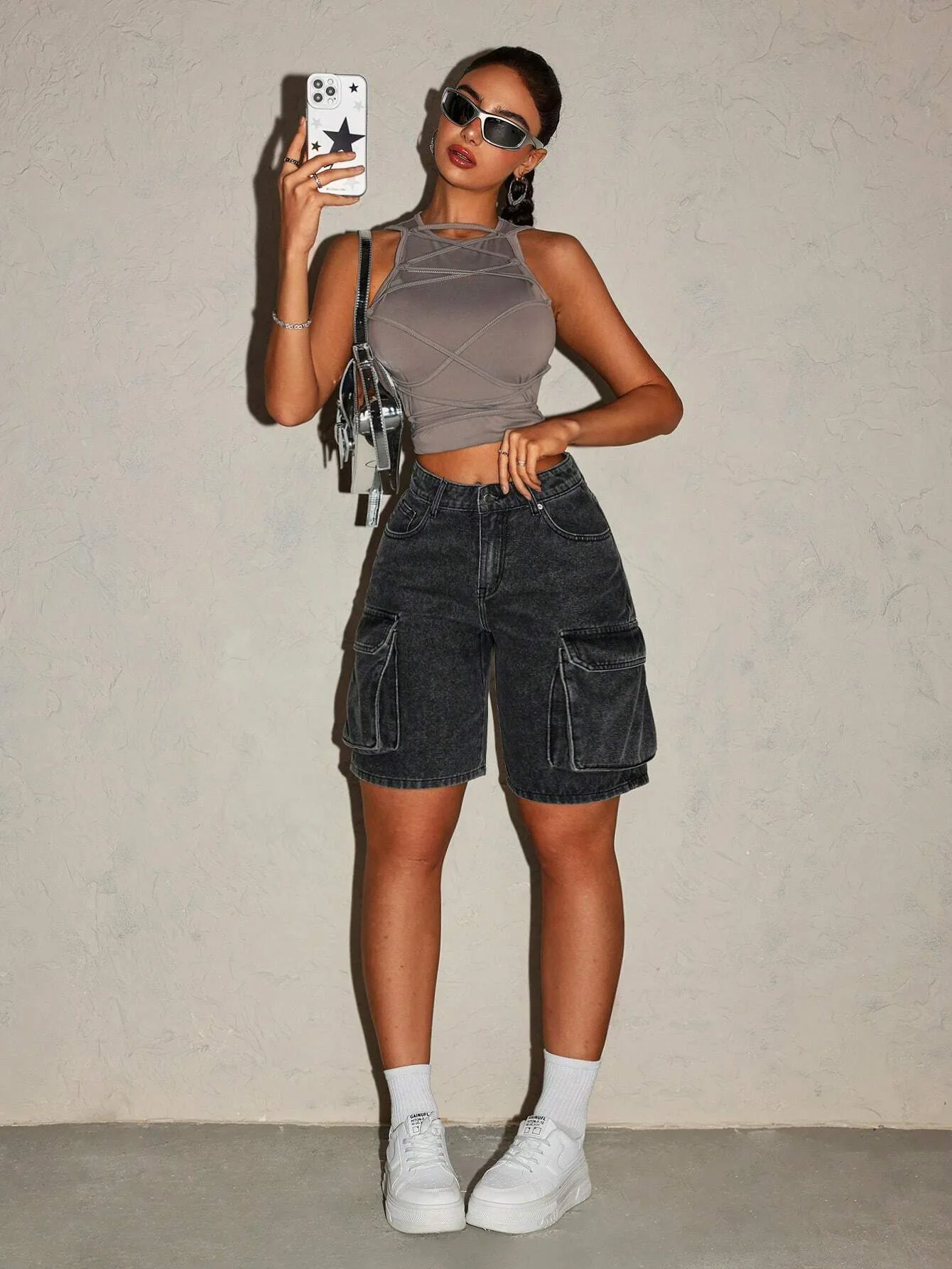 Women's Retro Denim Shorts Five-Button Mini Shorts Casual Vintage Style Clothing for Ladies Sexy Club Jean Shorts шорты view 5