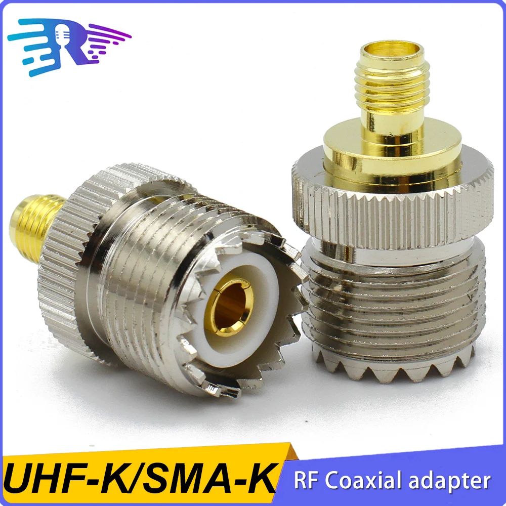 

SO239 UHF Female to SMA Female Adapter Connector Jack RF Coaxial Wire Terminals 50ohm Gold Plated for FPV Antennas Wi-Fi Radios