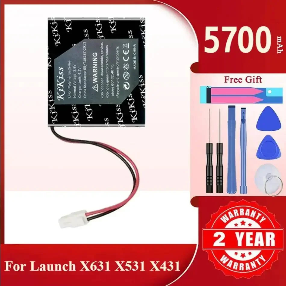 High-Performance Battery For Launch x631 x531 x431 Four Wheel Aligner,x631,5700mAh