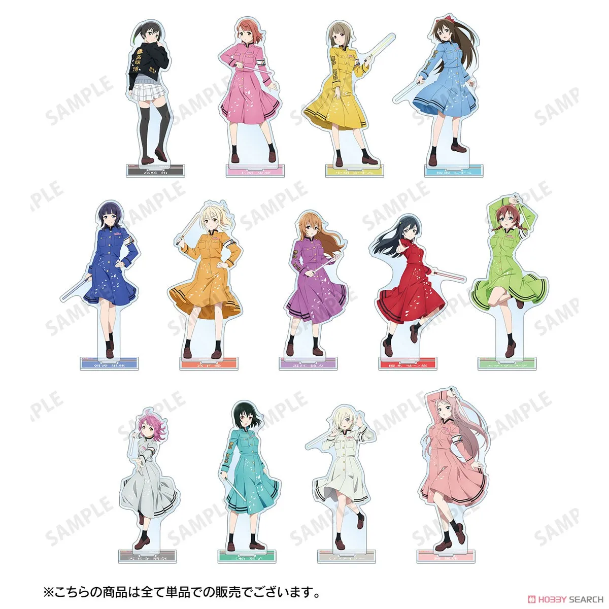 anime acrylic figures love live High definition acrylic big stand card Tabletop decoration Send gifts to fans and friends