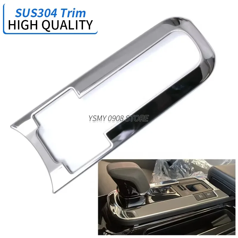 

High Quality Decorative Shift Gear Panel Trim Cover for Toyota Prius 60 2023 2024 Car Interior Chrome Accessories