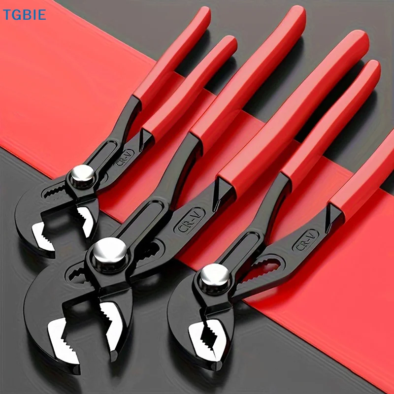 [TL][TL]7/10/12 Inch Water Pump Pliers Quick-Release Plumbing Pliers Adjustable Water Pipe Clamp Pliers Household Hand Tools