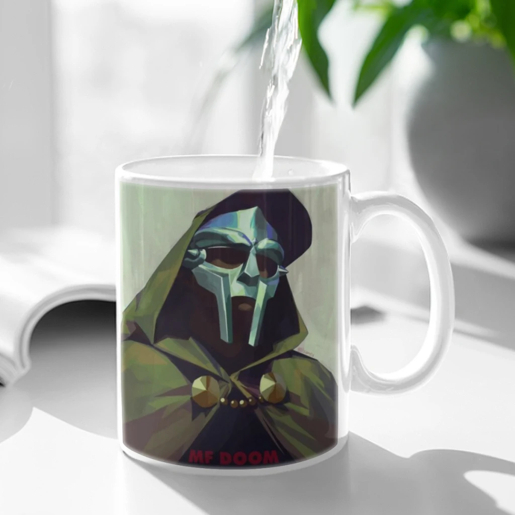 MF Doom Hip Hop Rap 11oz Funny Ceramic Coffee Mug Tea Milk Cup For Novetly Creativity Gift