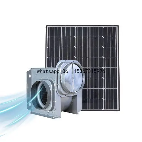 

Double Intakes Quiet Operation Exhaust Ventilation Air Exhaust Units Duct Fan Solar Centrifugal Blower Fan with 5 years warranty