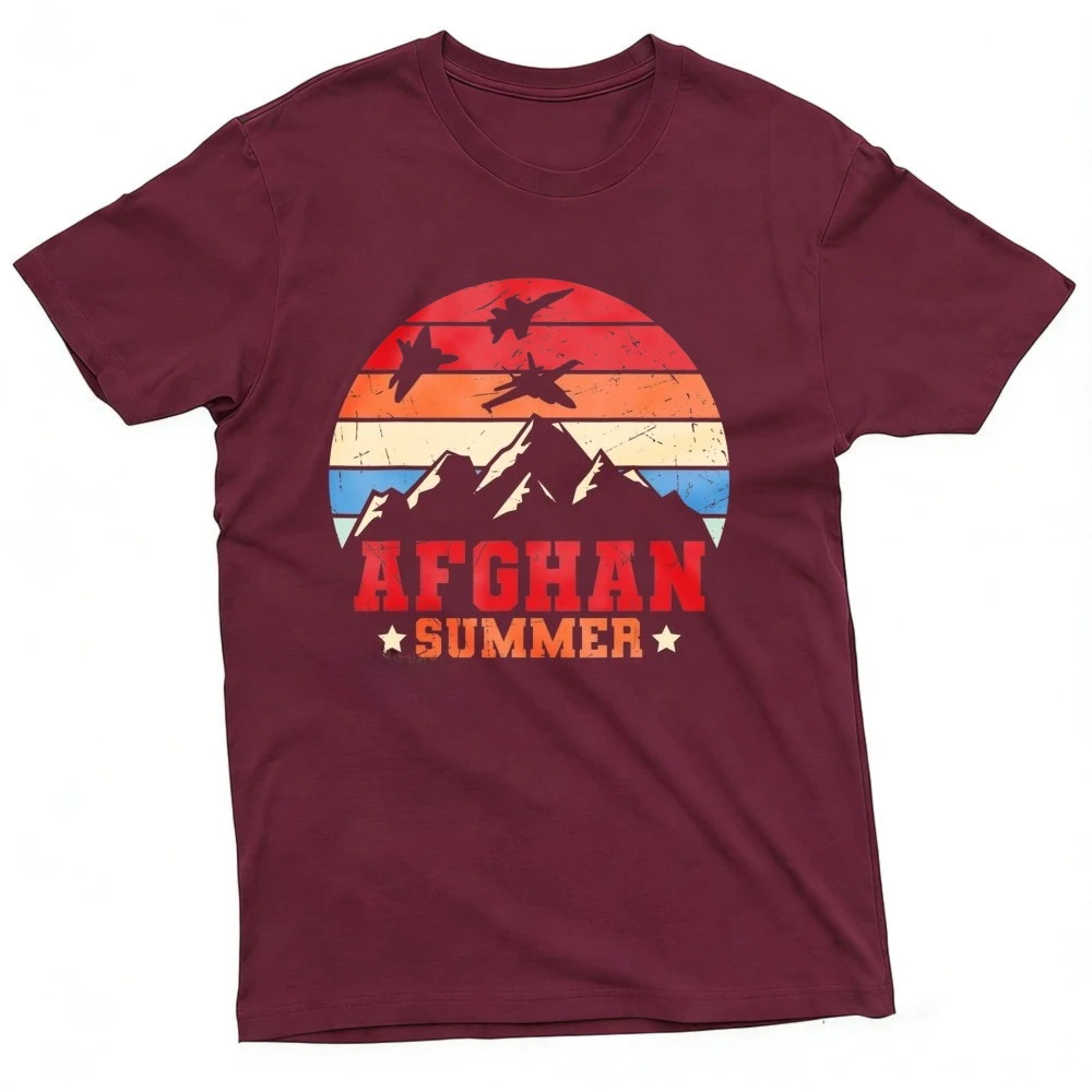 Afghanistan Veteran Proud Army US Military T-Shirt American Veterans Memorial T-shirt High Quality Cotton Graphic T Shirt