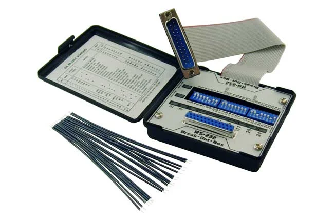 

Тестер разъема RS-232 BOB - Reconfig Патч RS232 Сигналы последовательного порта Карманный разъем с ЧПУ RS-232/Serial Break Out Box