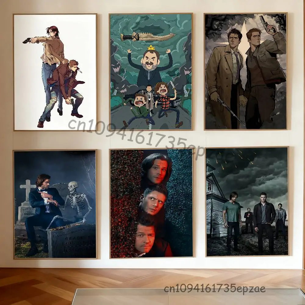 

Sam and D-Dean W-Winchester Poster High Quality Wall Art for Home Office Bedroom Living Room Hallway Bar Perfect Gift