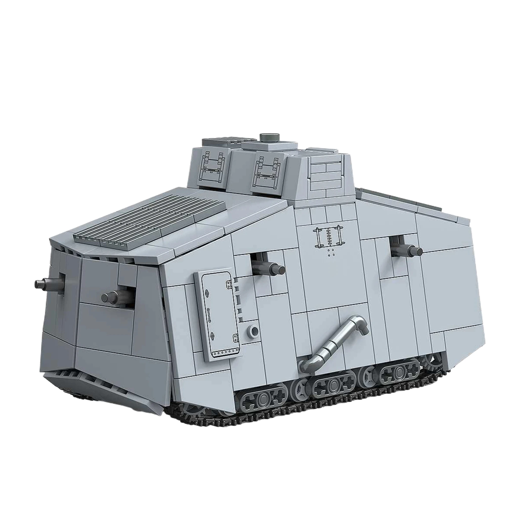 

920 шт. военные строительные блоки для тяжелого танка DE A7V, мировая война, я штурмовой танк, классический автомобиль для мальчиков, кирпичи, игрушки для детей, подарки для взрослых