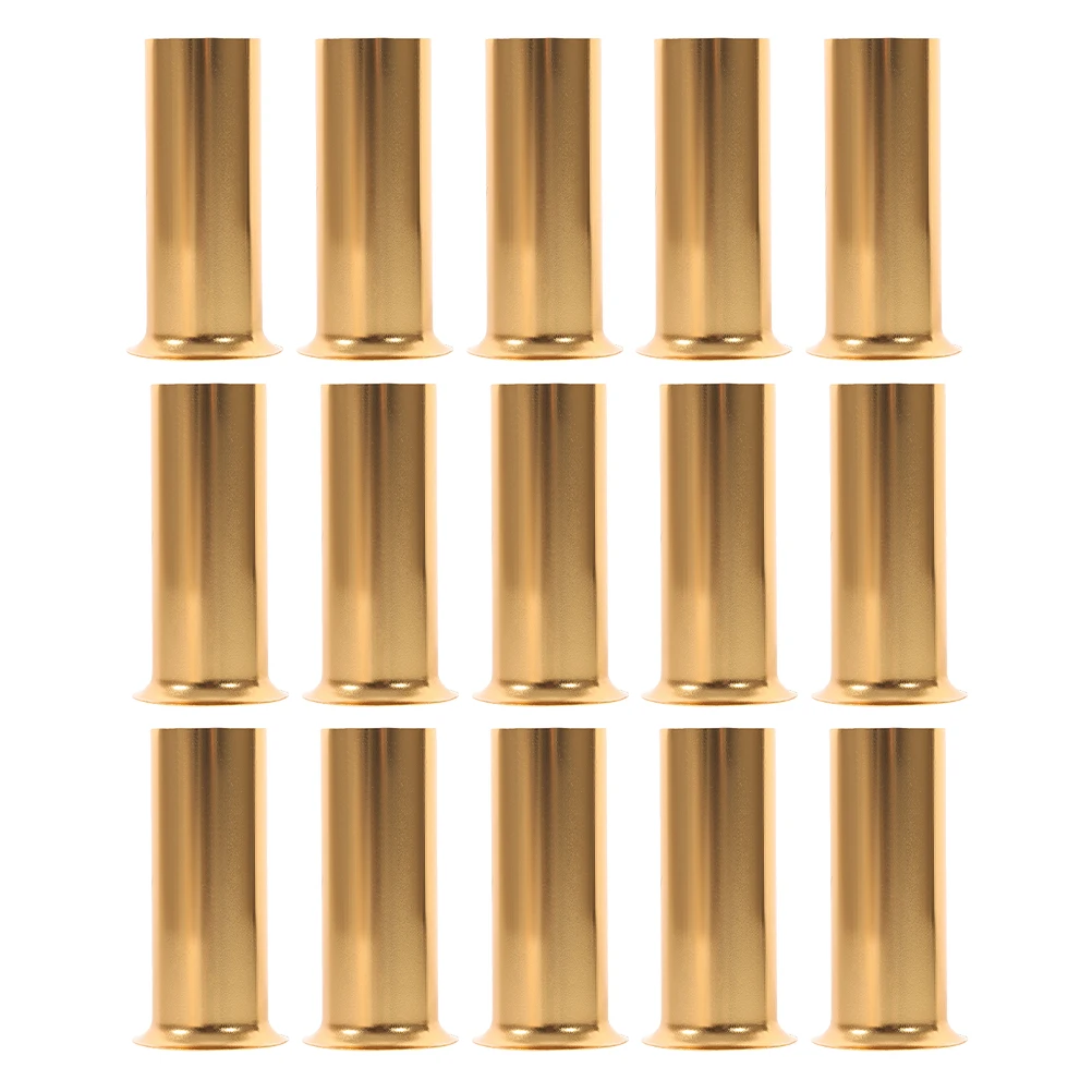 

15pcs Hanging Lamp Socket Covers Ceiling Light Holder Tubes Metal Base Candelabra Covers Bulb Sleeve Accessories Lamp Parts