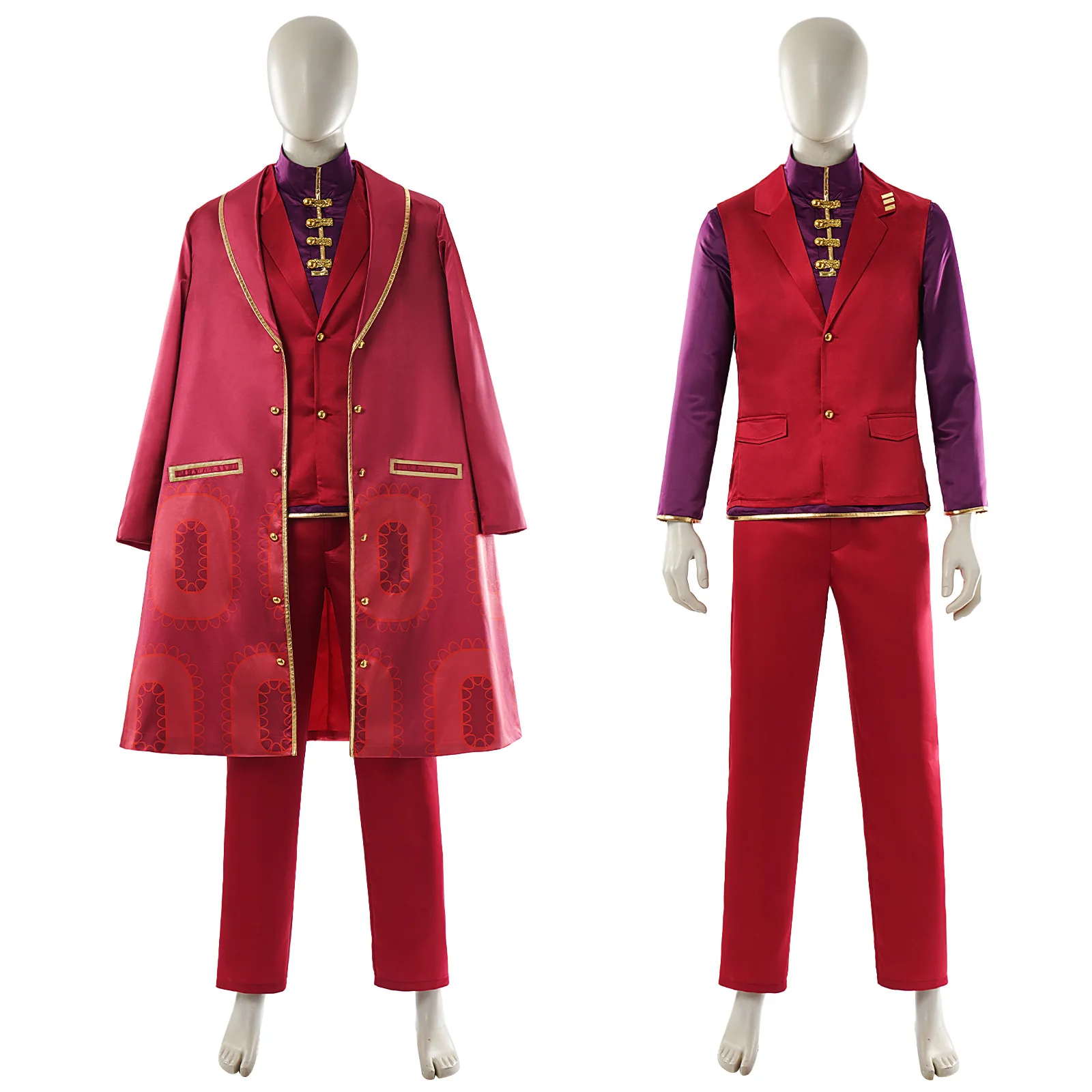 limbus-company-lei-heng-cosplay-costume-set-game-same-red-suit-for-halloween-stage-performance-anime-convention-costume