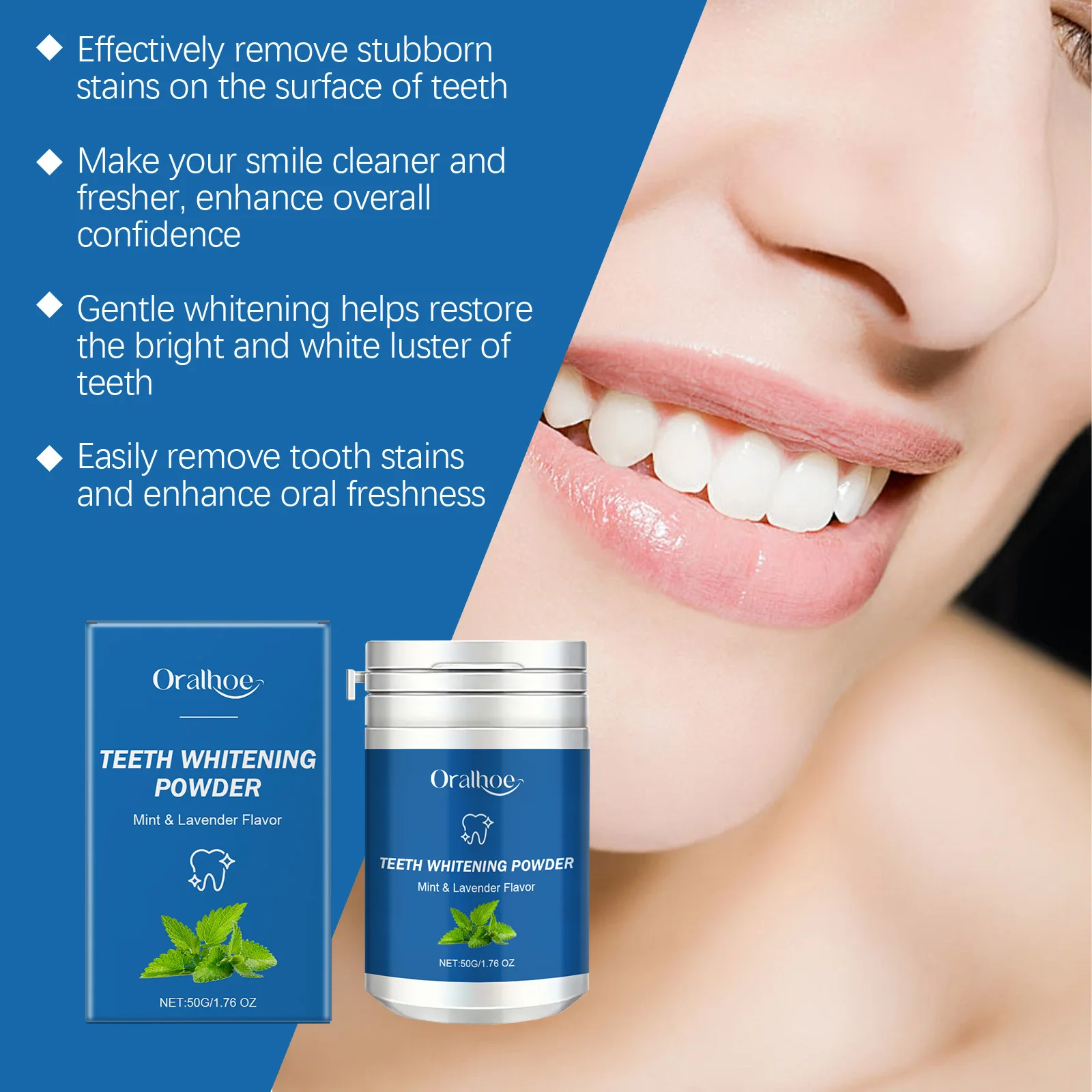ORALHOE Pearl Essence Teeth Wh - đánh giá và giá Teeth Whitening Powder