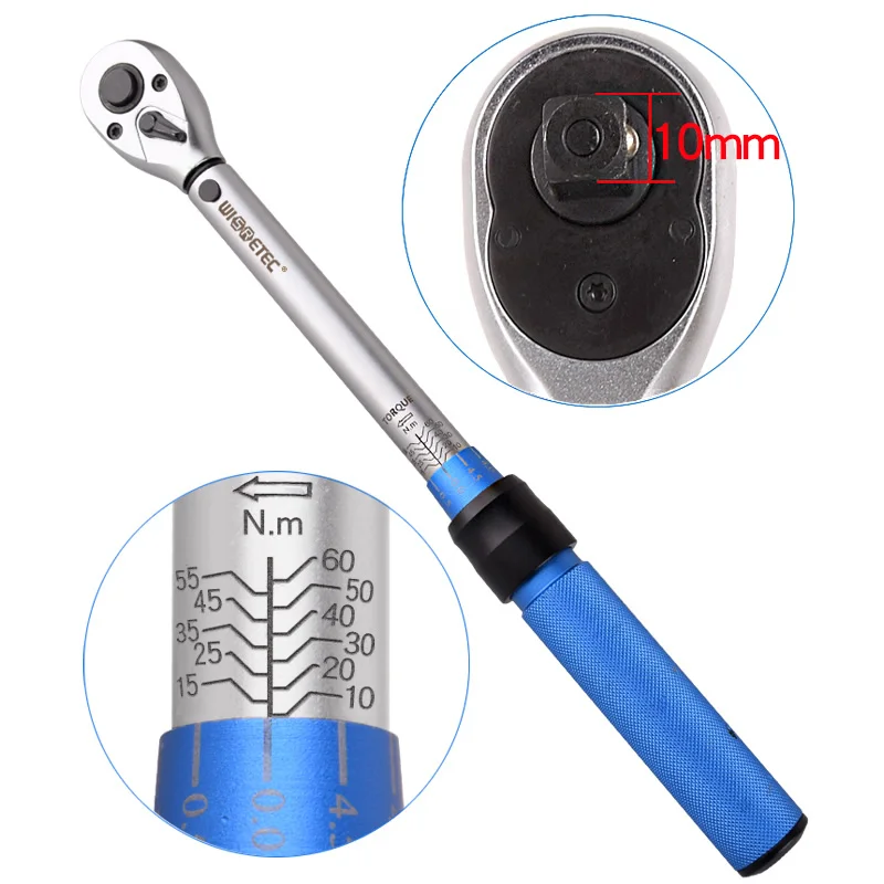 3/8 Magnetic Spark Plug Sleeve Torque Wrench 10-60Nm Adjustable Torque Preset Remove Auto Repair Tool Set