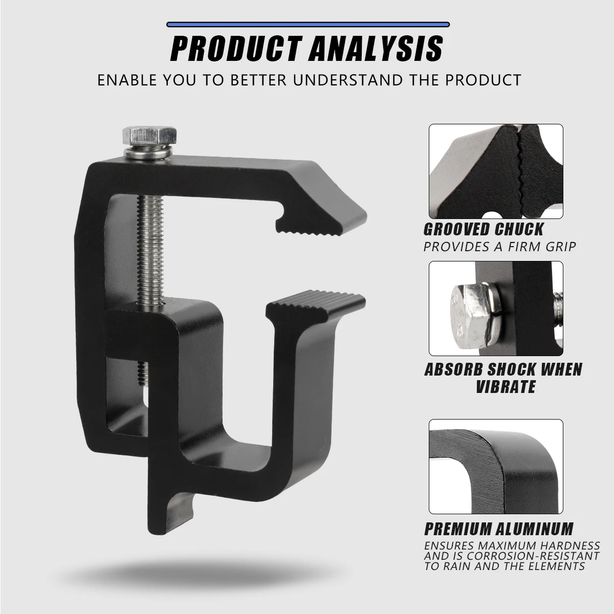 General purpose For truck top cover pickup truck Camper shell mounting clamp fixed mounting bracket 1/2//4/6pcs