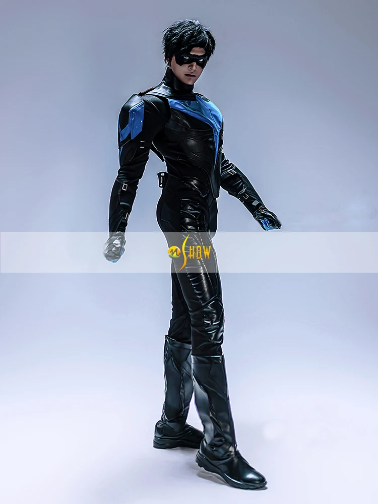 Robin Night Wing Costume Suit Dick Grayson Cosplay Outfit Halloween