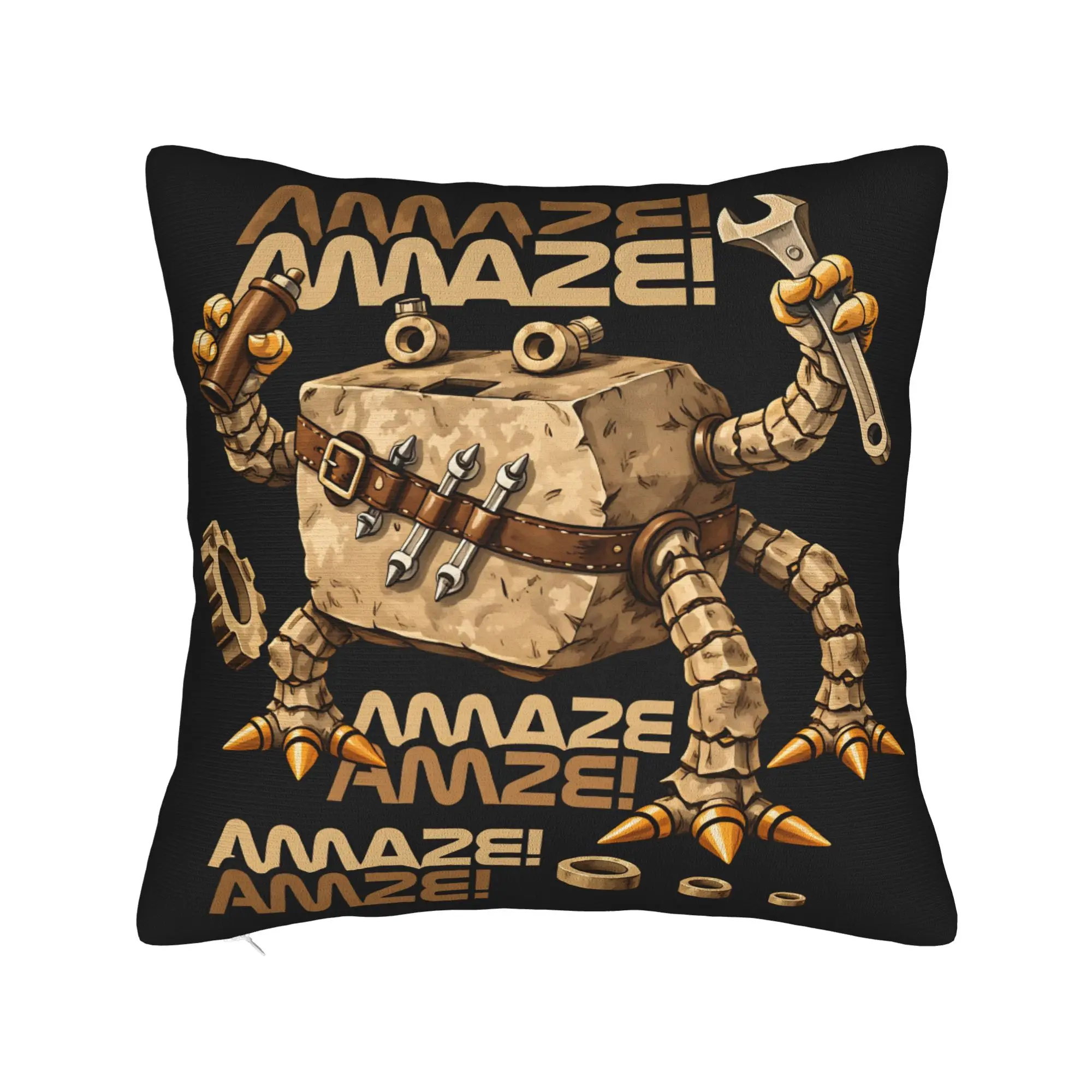 R-Rockys Amazes Pillowcases  Vintage Pillow Case For Sofa Home Decor Square Pillow Cover