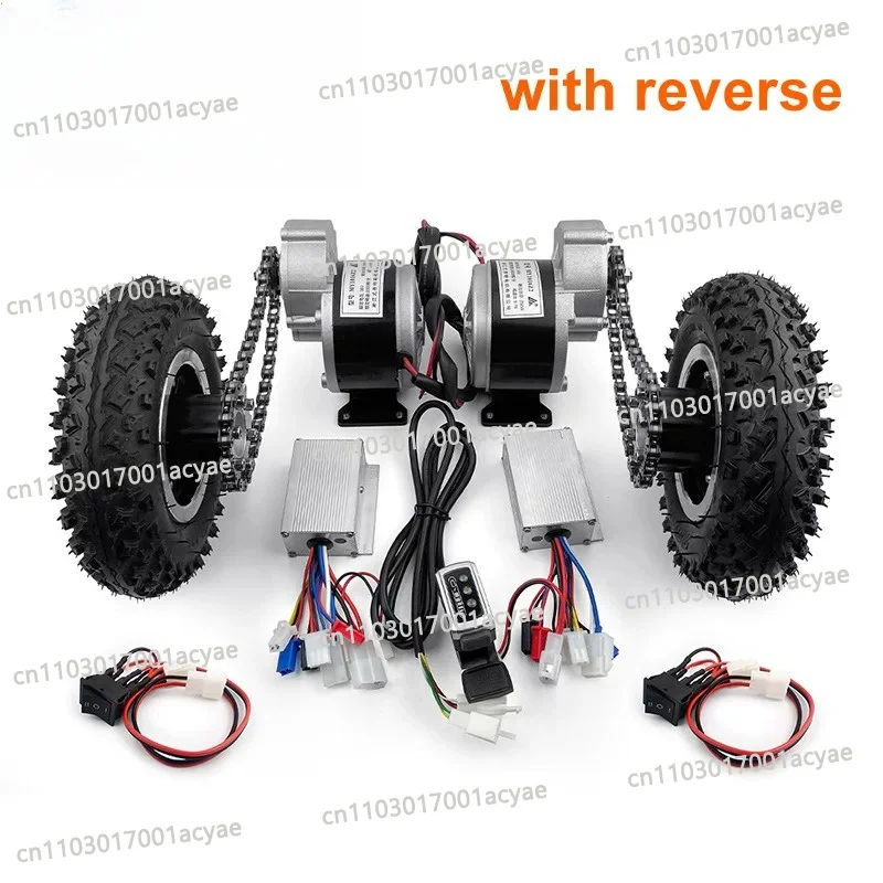 500W Dual Drive Electric Trolley Conversion Kit Easy with 200kg 8 Wheel Electric Trolley